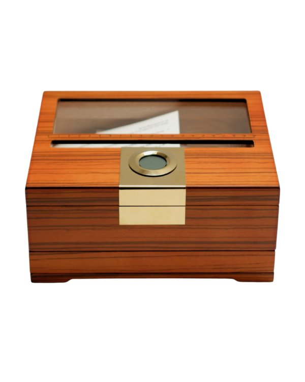 Parmida Kahverengi Humidor Puro Saklama Kutusu Puro Boyut Ölçüm Yüzeyli PHUM0271