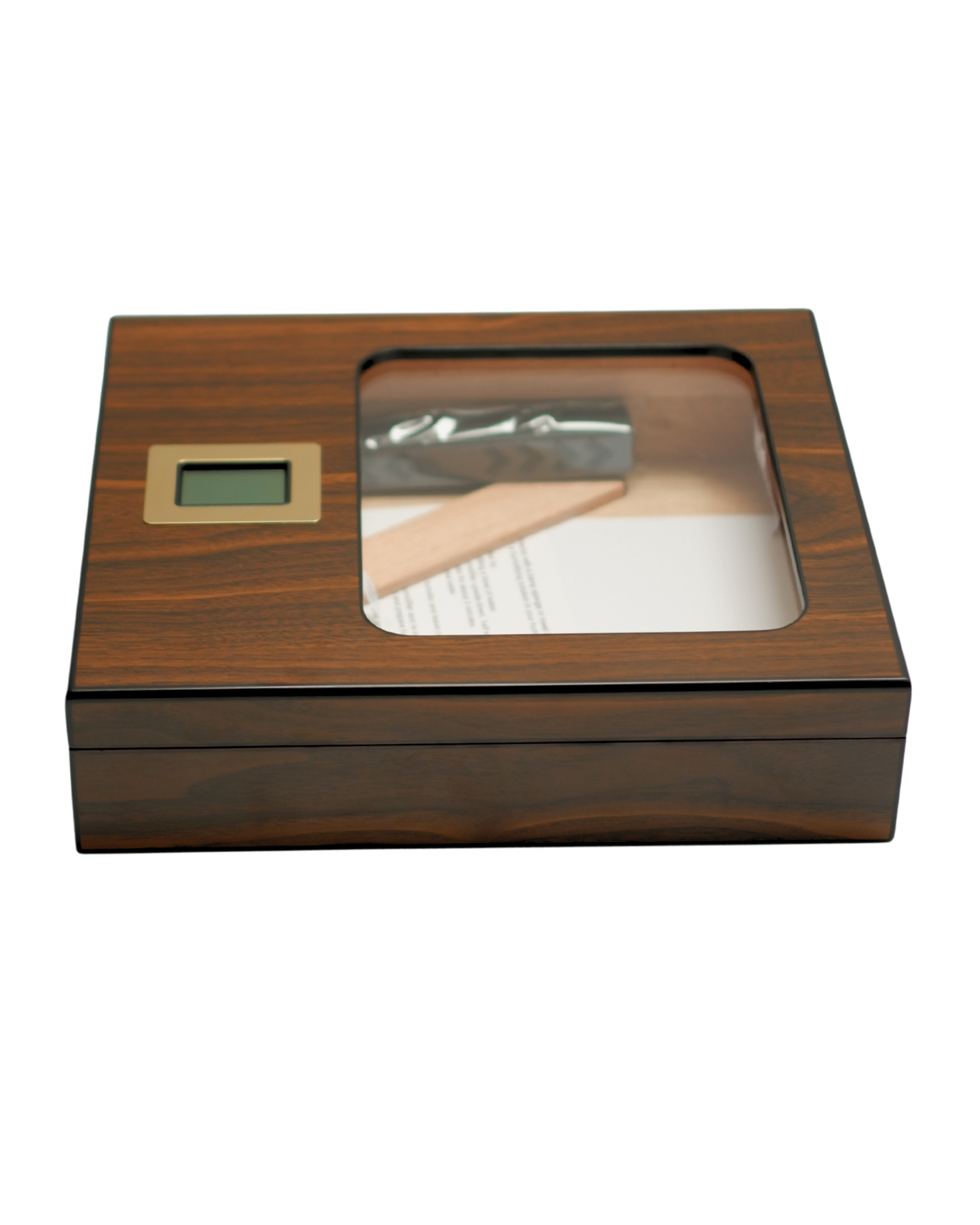 27 Parmida Puro Saklama Kutusu Nemlendirici Premium Humidor PHUM0267 - Görsel 1