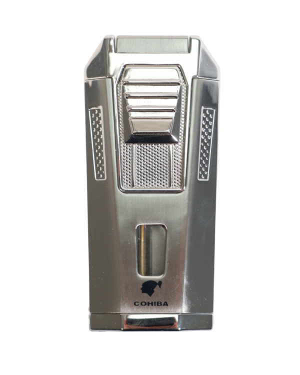 Cohiba Gümüş Çift Torch Puro Çakmak CCM0899