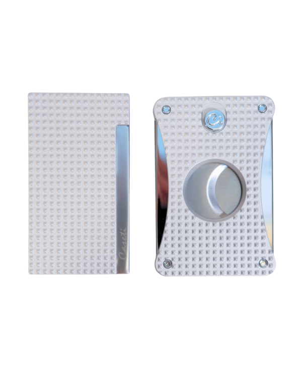 Caseti Beyaz 3D Tasarımlı Premium Puro Seti CAT005