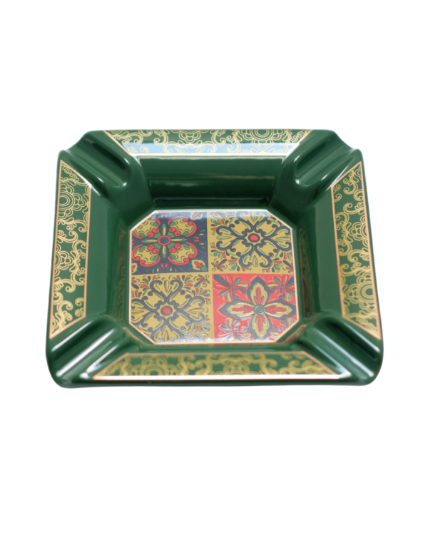 Parmida Yeşil Dört Hazneli Seramik Puro Küllüğü PKL0265