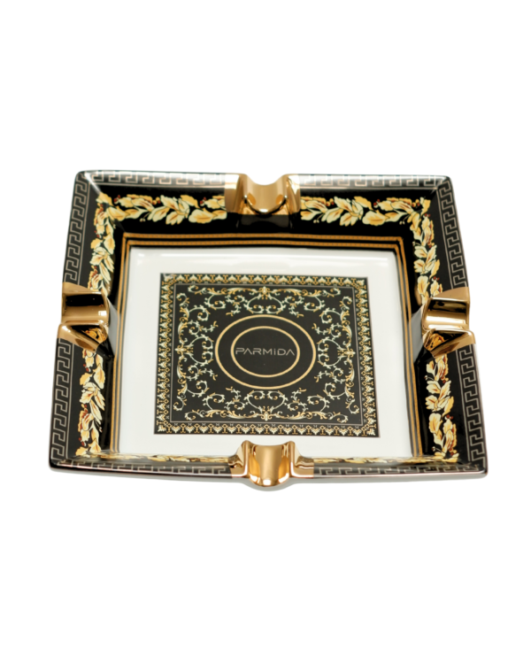 Parmida Siyah Dört Hazneli Tek Hazneli Seramik Puro Küllüğü PKL0264