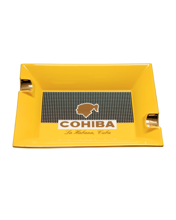 Cohiba Sarı Logolu Çift Hazneli Seramik Puro Küllüğü CKL0200