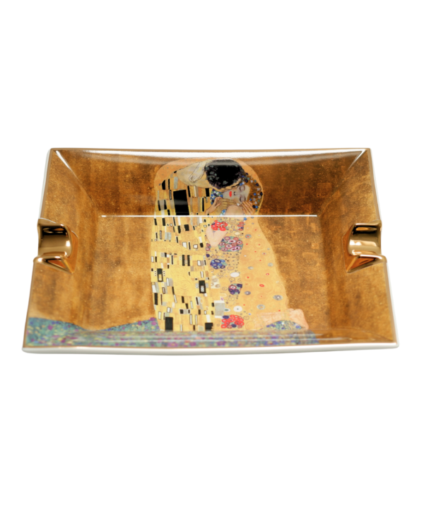 Parmida The Kiss Tasarımlı Çift Hazneli Seramik Puro Küllüğü PKL0256