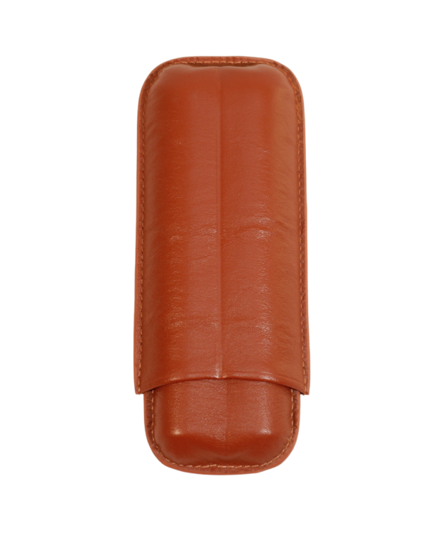 Parmida Kahverengi İkili Taşınabilir Seyahat Puro Kılıfı PPK0178