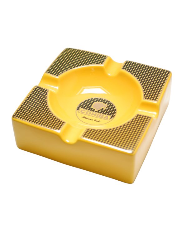 Cohiba Sarı Dört Hazneli Seramik Puro Küllüğü CKL0175