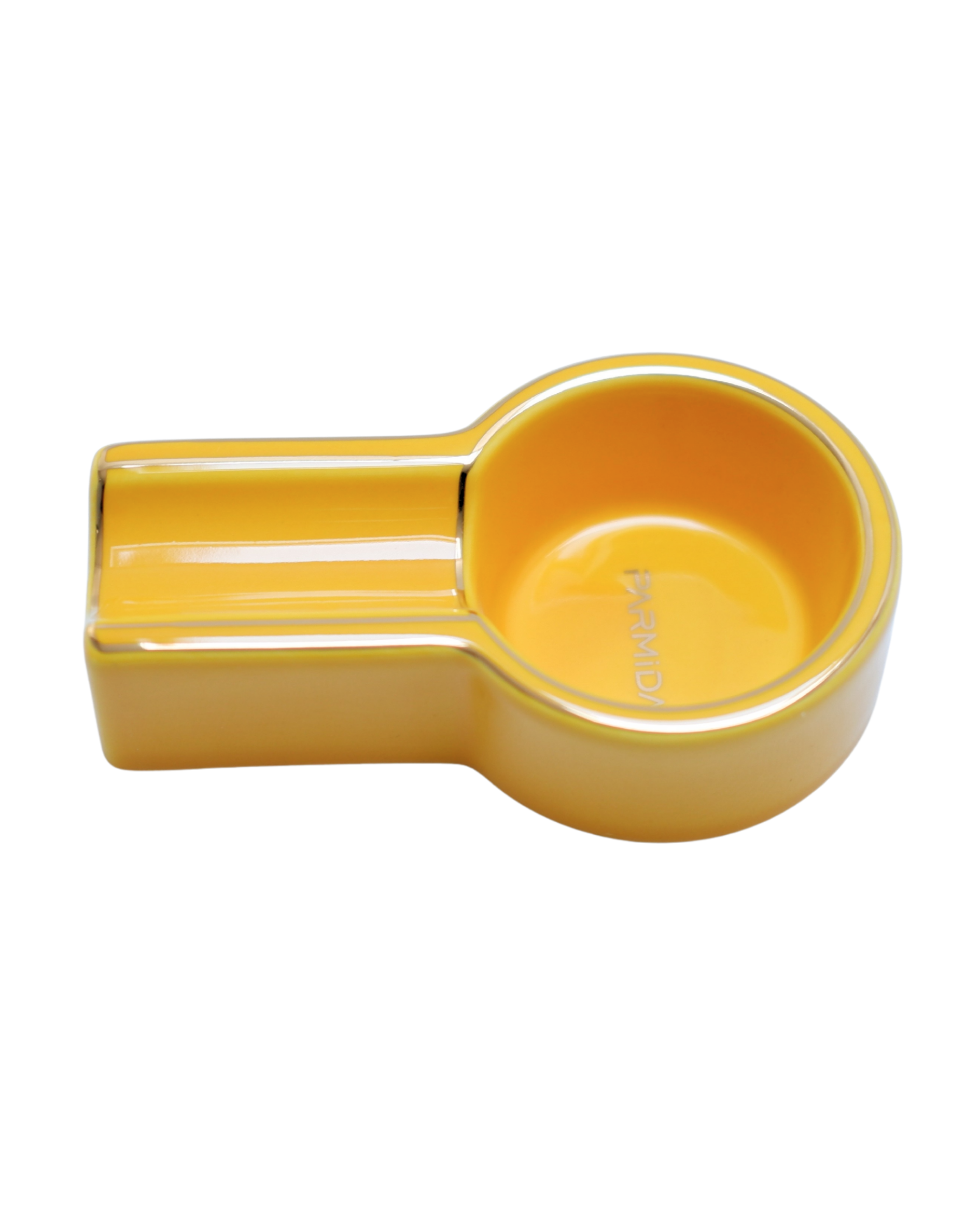 3 Parmida Sarı Tek Hazneli Seramik Puro Küllüğü PKL0236 - Görsel 1