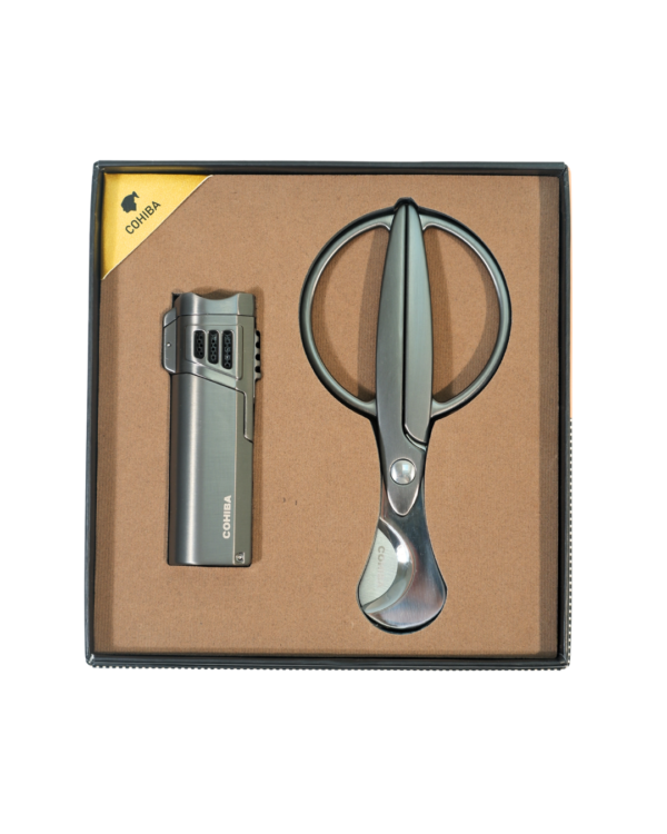 Cohiba İkili Gunmetal Puro Seti CST0321