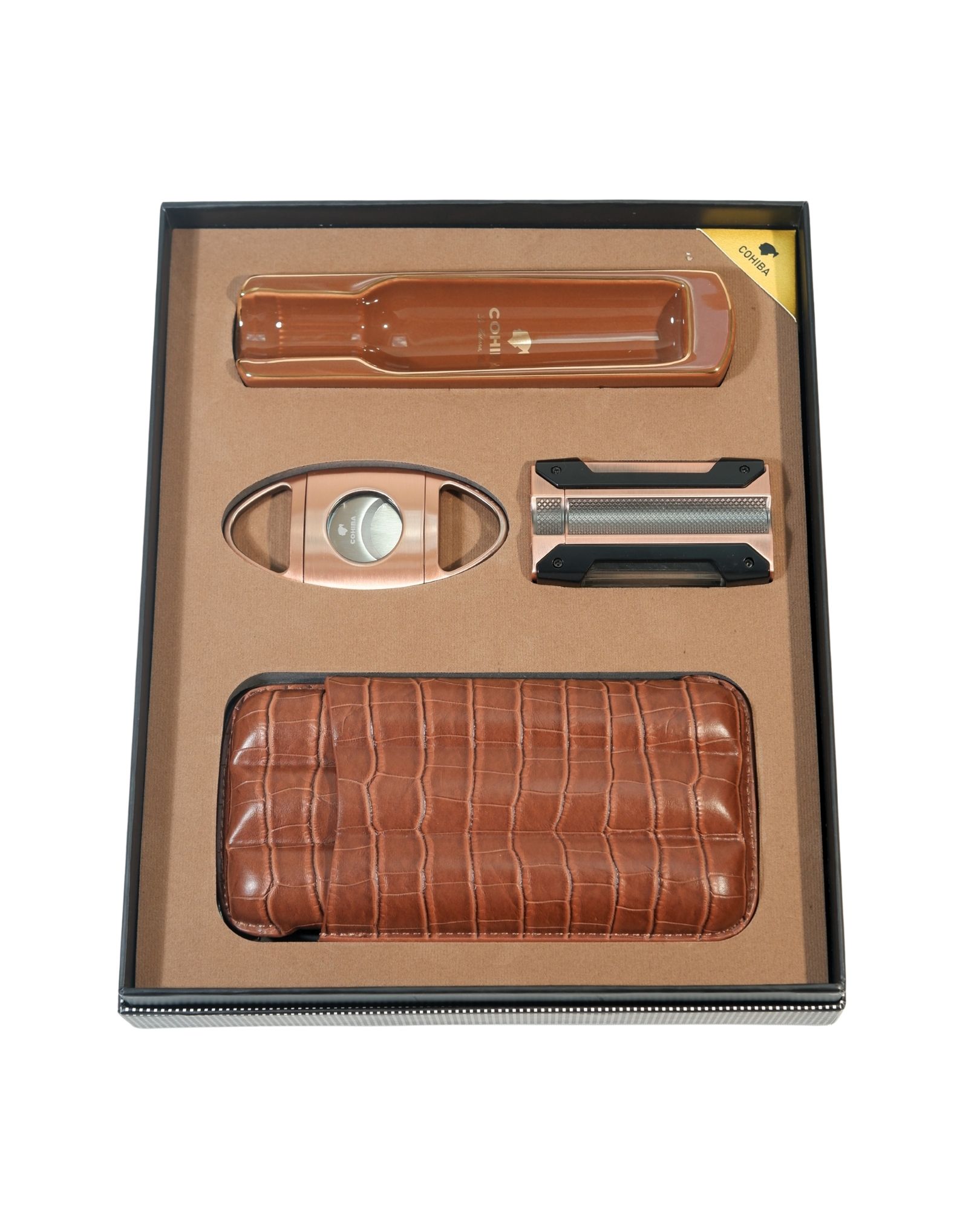 3 Cohiba Dörtlü Bakır Puro Seti CST0310 - Görsel 1