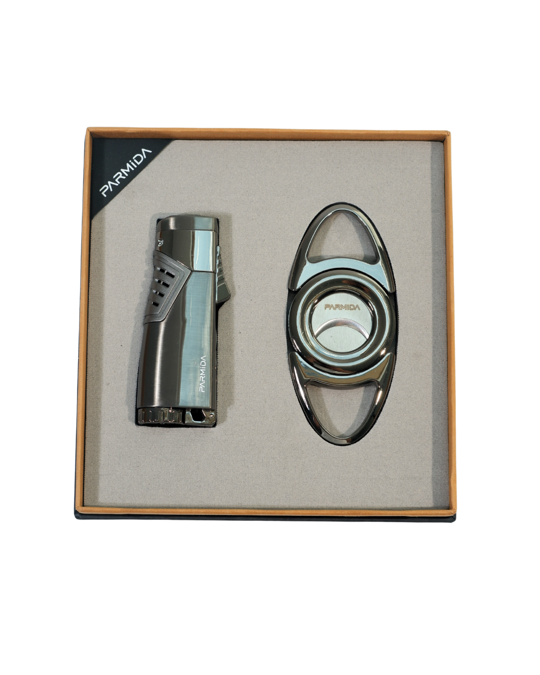 5 Parmida İkili Gunmetal Puro Seti PST0170 - Görsel 1