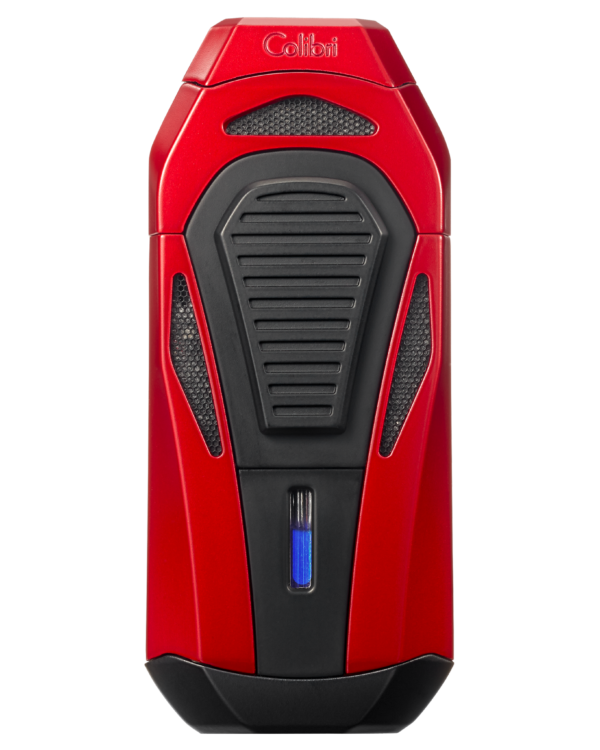 Colibri Boss III Jet Red Black 3 Torch Puro Çakmak LI950T3