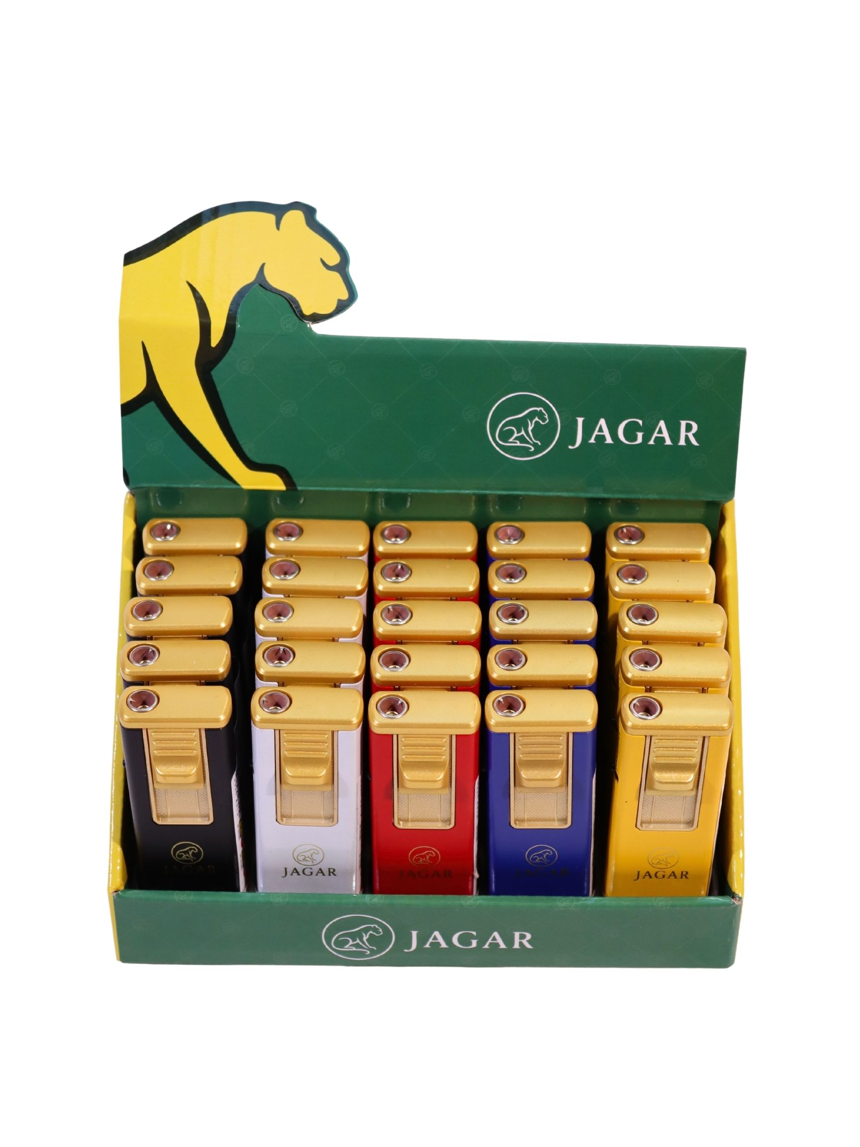 14 Jagar 25'li Paket Çakmak 5 Renk Çakmak JCM010 - Görsel 1