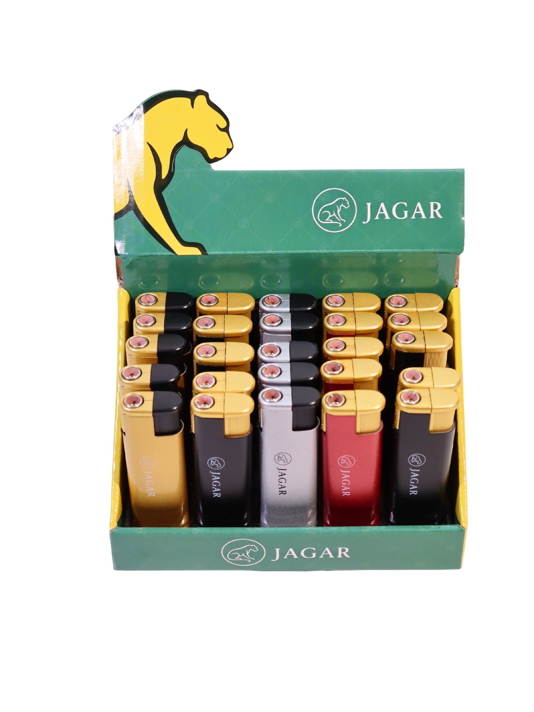 16 Jagar 25'li Paket Çakmak 5 Renk Çakmak JCM015 - Görsel 1