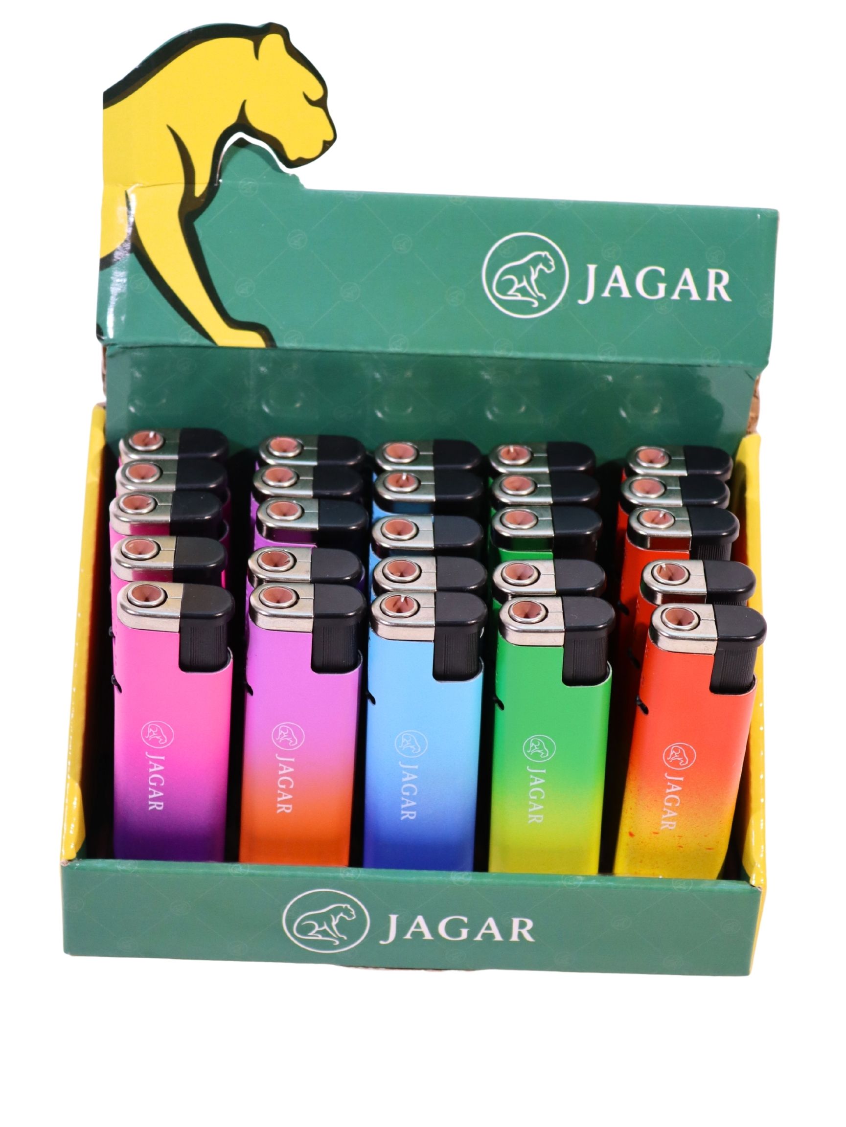22 Jagar 25'li Paket Çakmak 5 Renk Çakmak JCM002 - Görsel 1