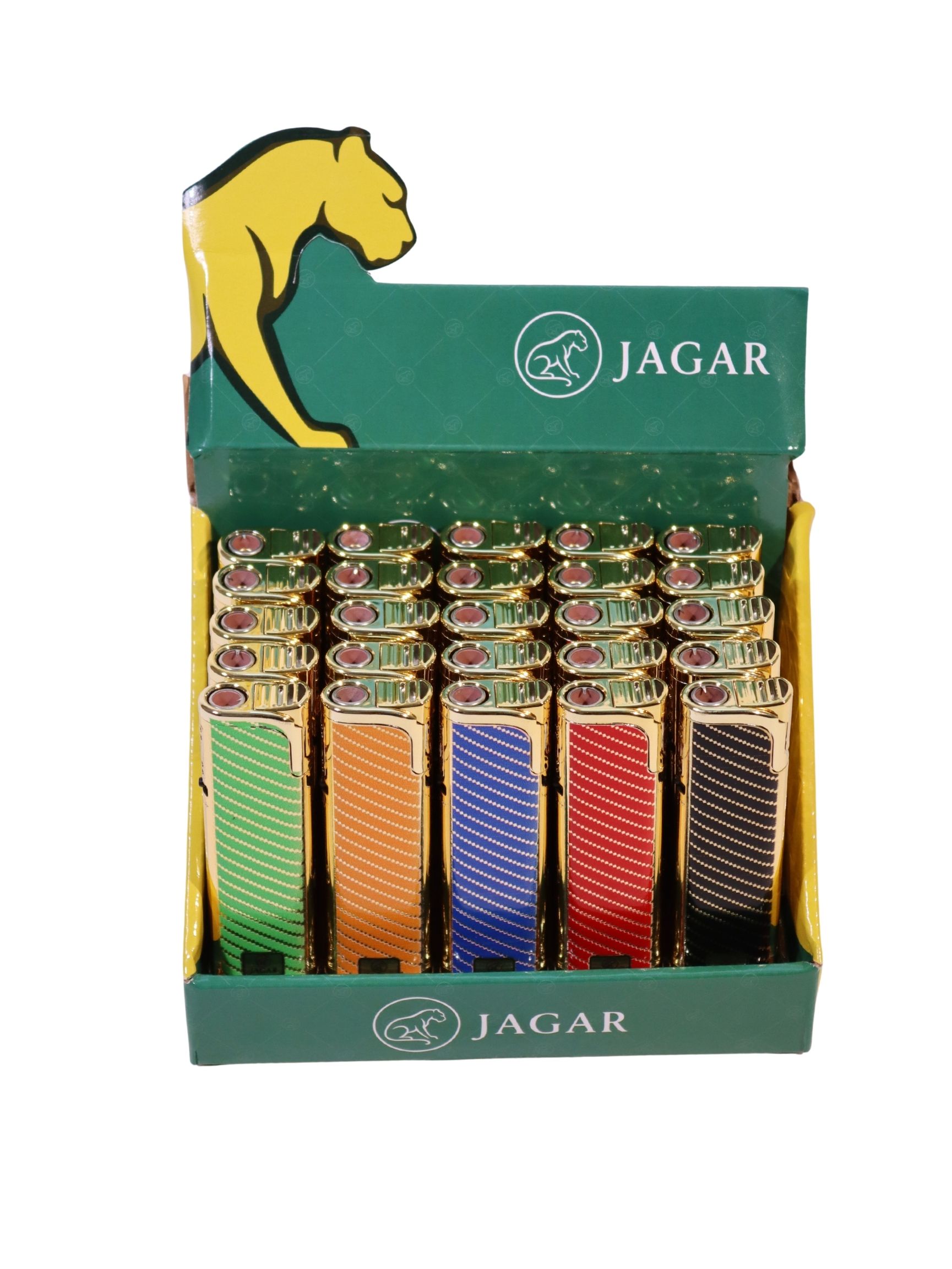 27 Jagar 25'li Paket Çakmak 5 Renk Çakmak JCM014 - Görsel 1