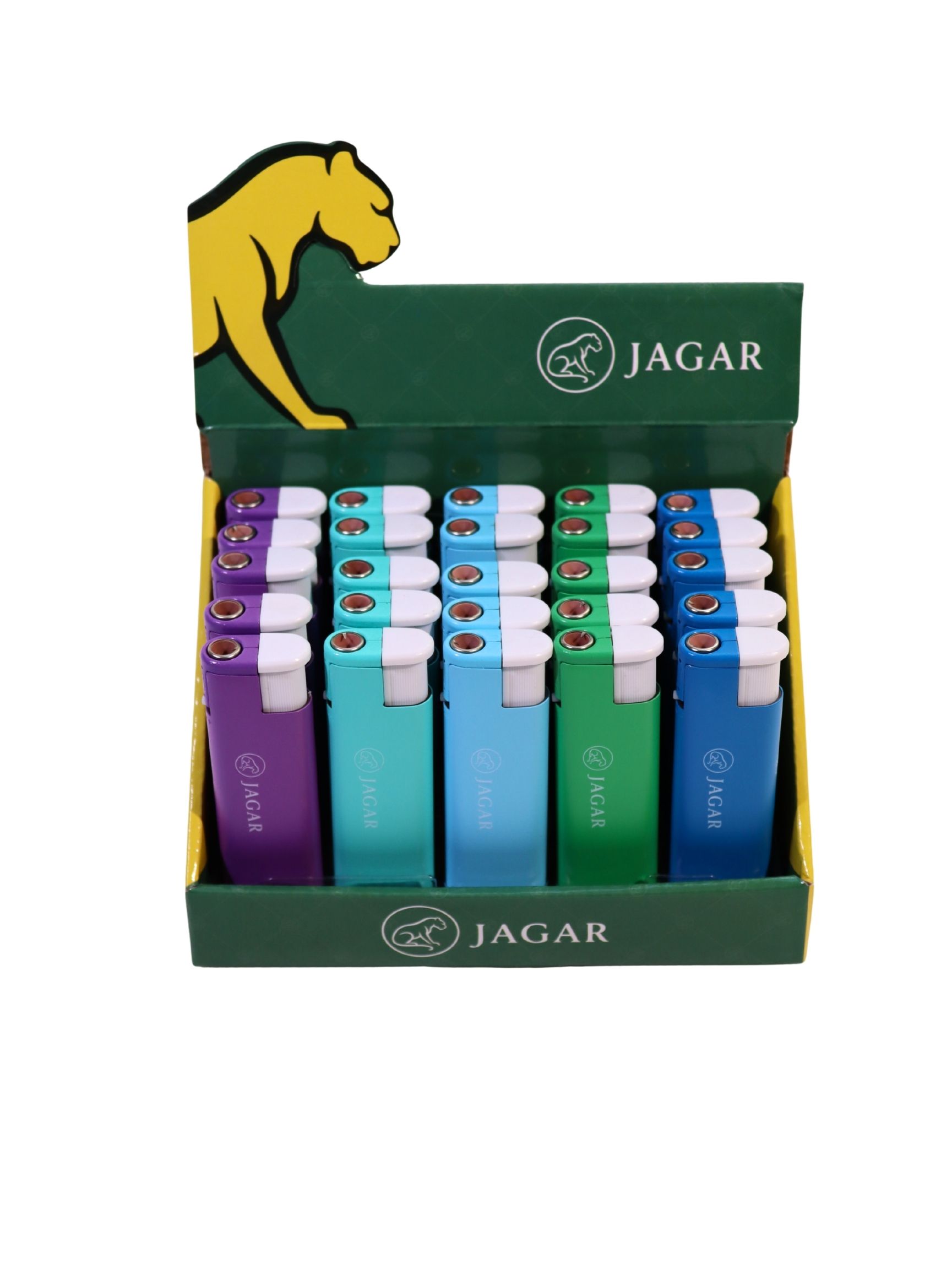 6 Jagar 25'li Paket Çakmak 5 Renk Çakmak JCM017 - Görsel 1