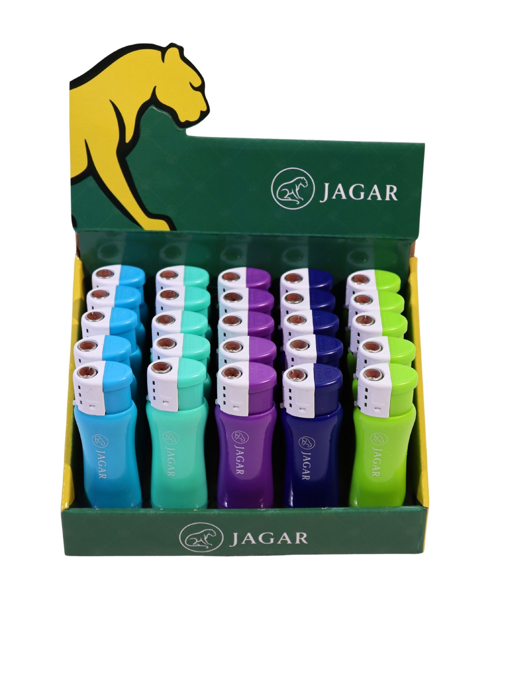 9 Jagar 25'li Paket Çakmak 5 Renk Çakmak JCM023 - Görsel 1