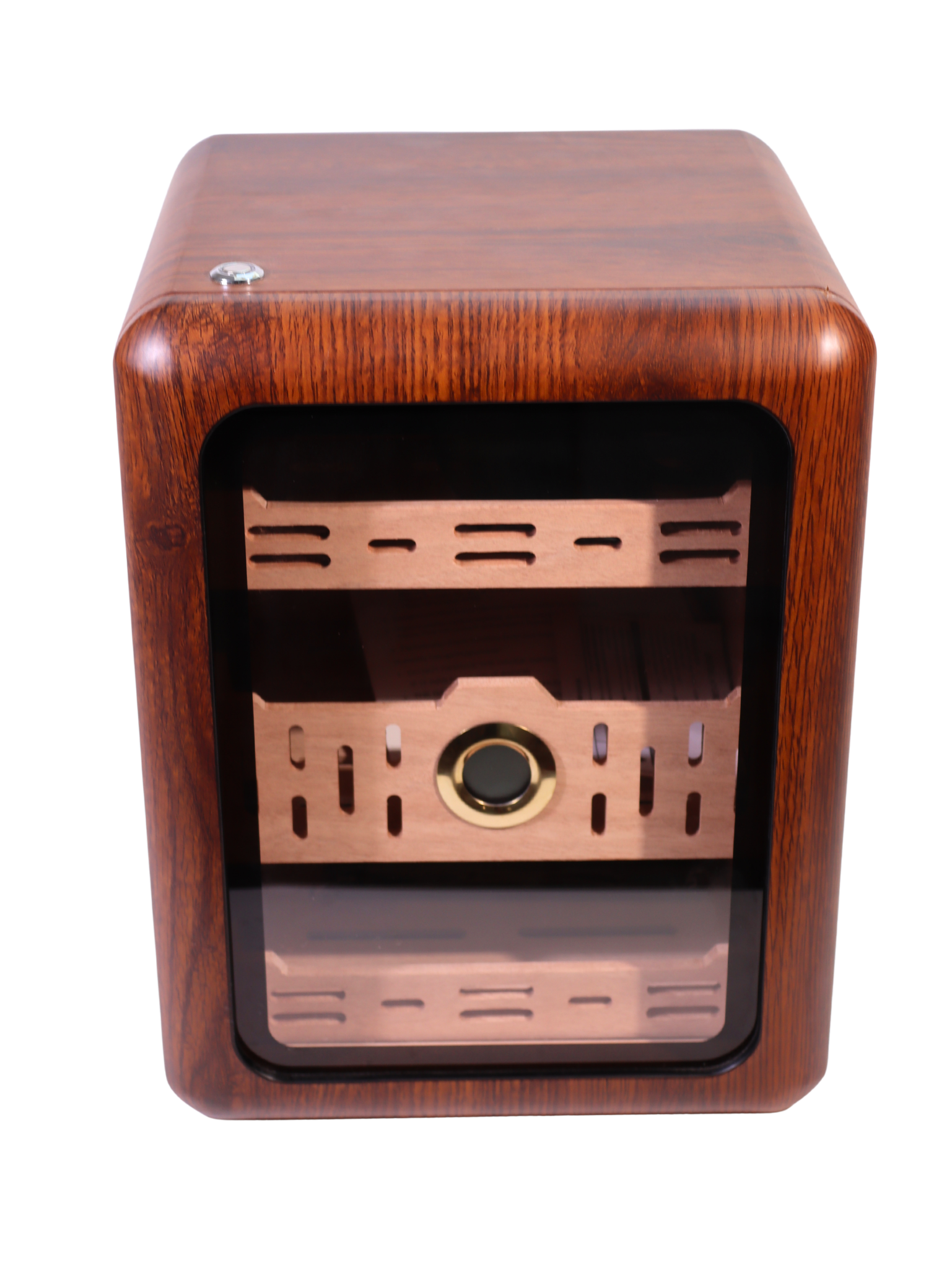 asdasdasda Parmida Kahverengi 3 Raflı Ledli Humidor Puro Kutusu PHUM0258 - Görsel 1